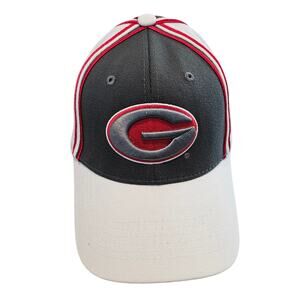 Vintage Georgia Bulldogs Fitted Hat Cap Gray 90s UGA Embroidered TOW Colorblock